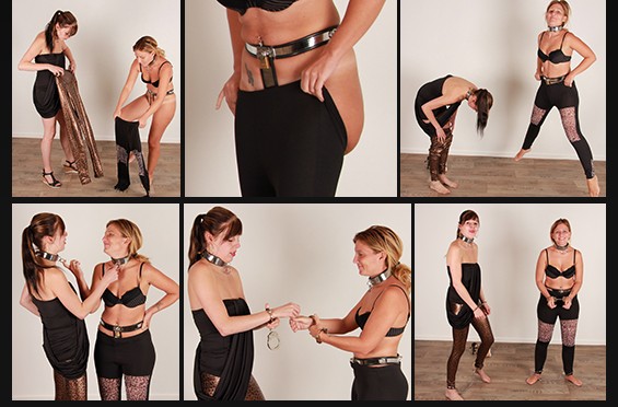 Leg irons and leopard leggings