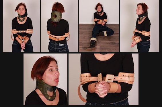 Military neck brace and humane restraints