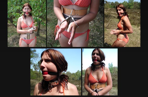 More bikini & chastity belt with bondage!