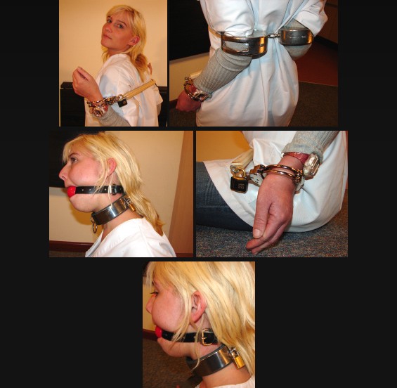 Nurse in tight cuffs