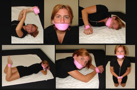 Pink bondage tape!