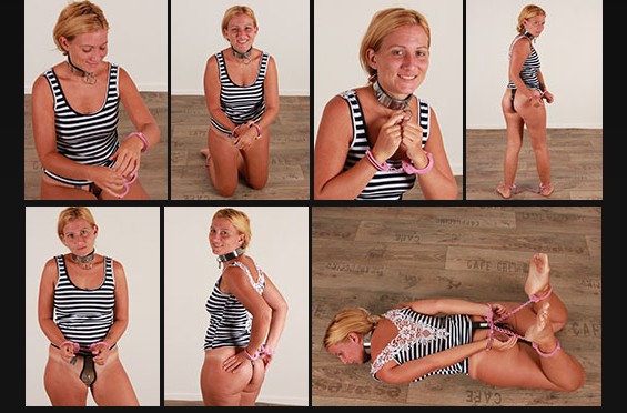 Pink hogcuff escape attempt