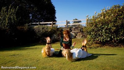 Ariel, Lucy, Zoe in Medieval Rubbish Gardeners