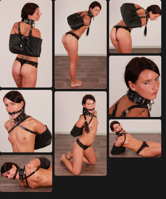 Promesita arm bagged and ring gagged