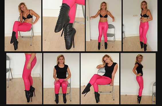 Sweeping the floor in ballet boots