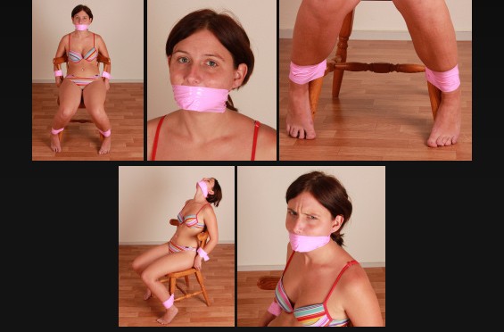 Taped to the chair
