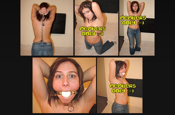 Topless in an awkward position