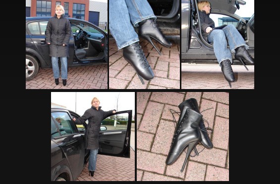 Walking in ballet boots outside