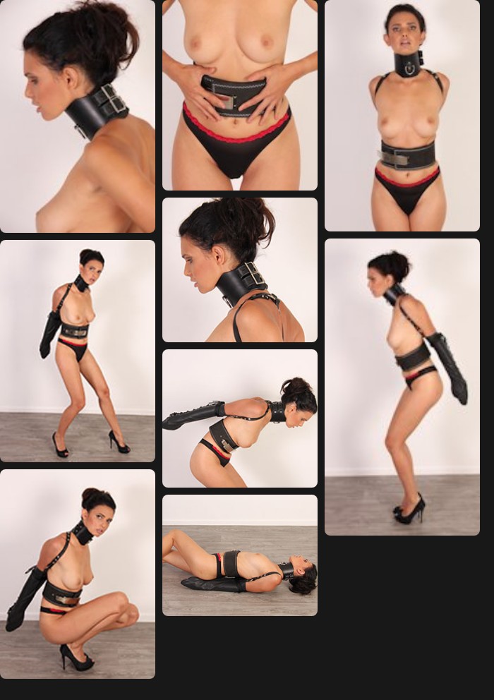 Yasmine – rigid leather bondage