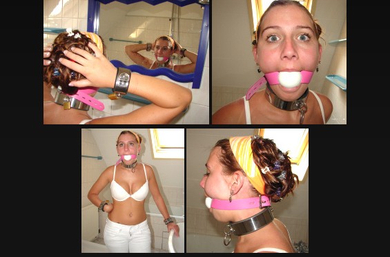 Yawning in the bathroom