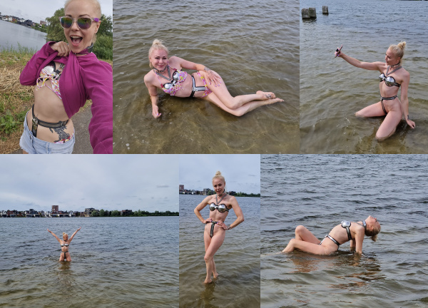 Lucy Lauren at the lake