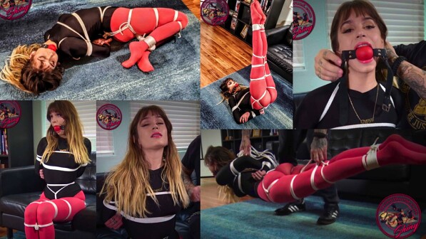 Hogtied In Her Leotard