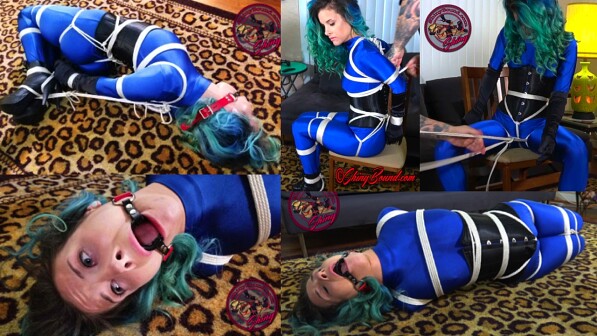 Bound In Blue Spandex