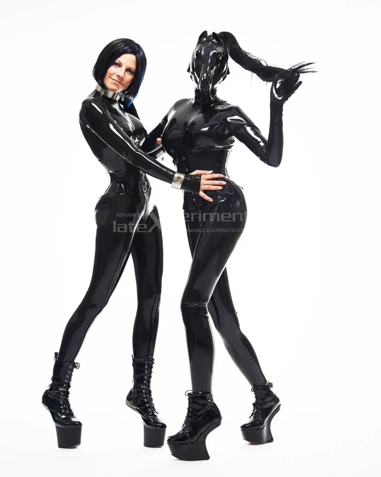 Jannina as Her Shiny Latex Horse