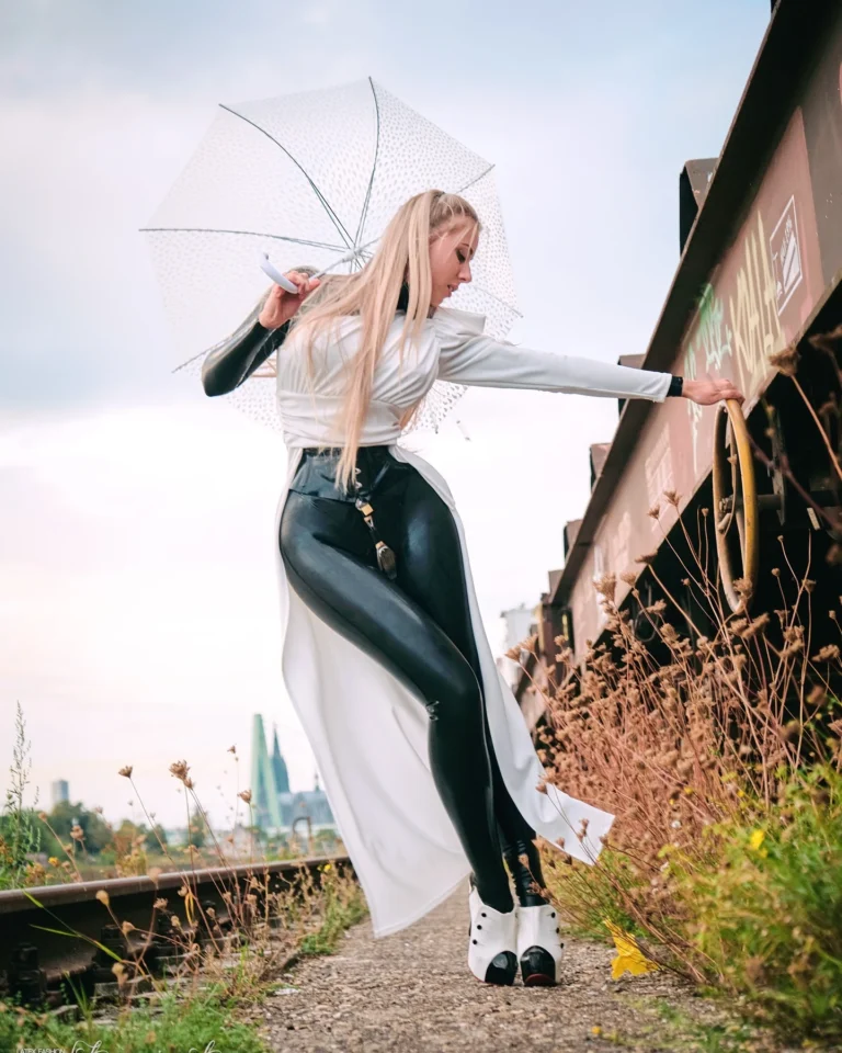 Latex Bride Locked Up