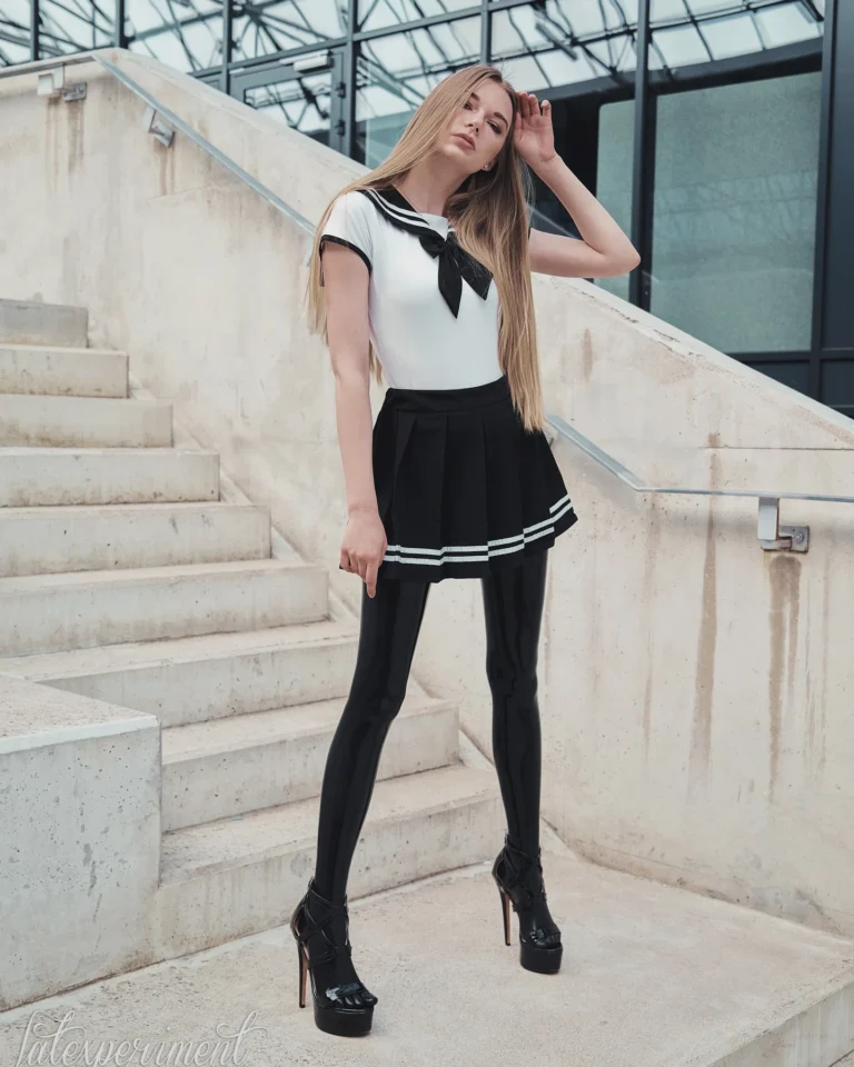 School Girl on Heels
