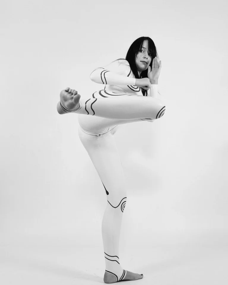 White Kickboxing Shoot