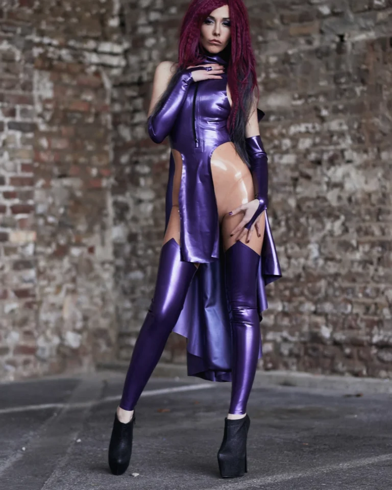 Purple & Transparent Costume