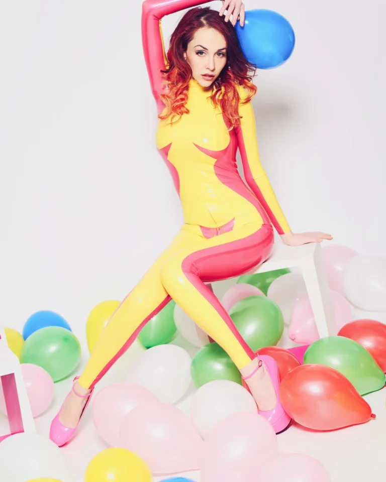 Pink and Yellow With Balloons