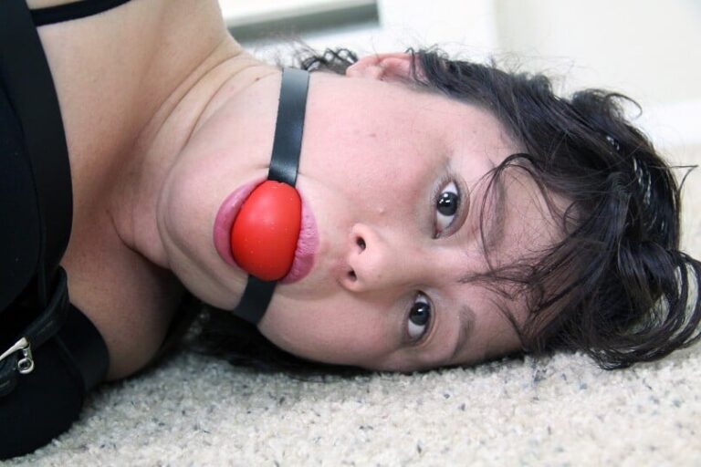 Alexxa Bound Belt Bondage Struggle