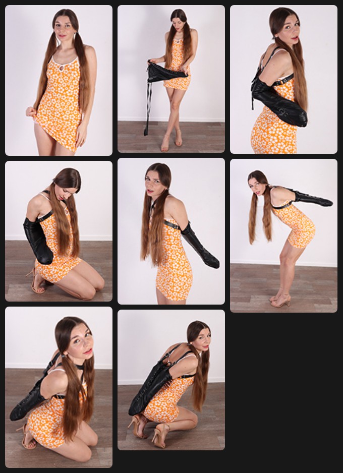 Arina Shy tries an armbinder
