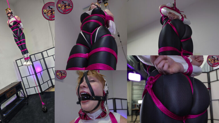 Spider Gwen Hanging Crotchrope Predicament