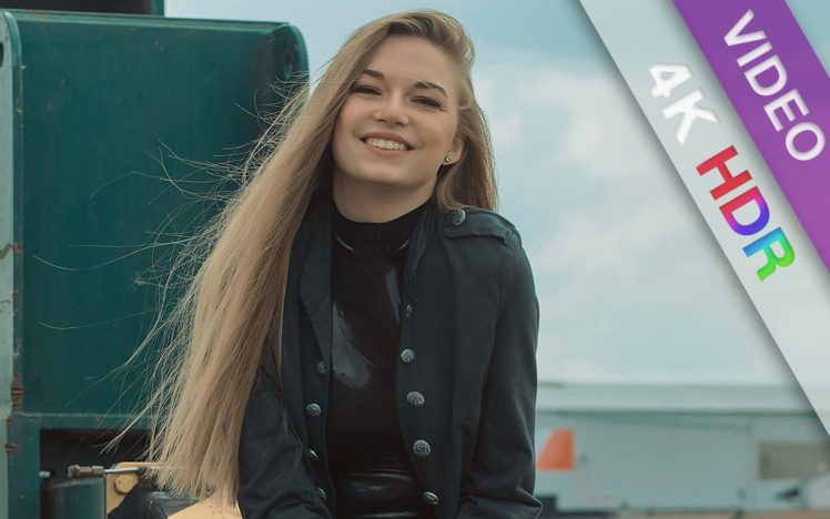 Catherine Reus – Military coat & latex (under clothes)