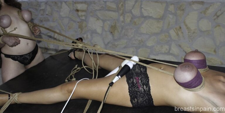 Double Orgasm Breast Torture Lesson