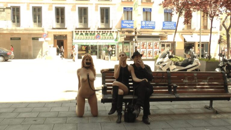 Fully Nude Bondage Slut Services Public Disgrace