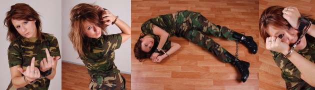 Crazy army girl Anthy
