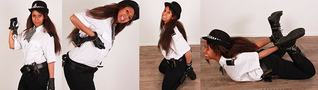 WPC Dani hogcuffed