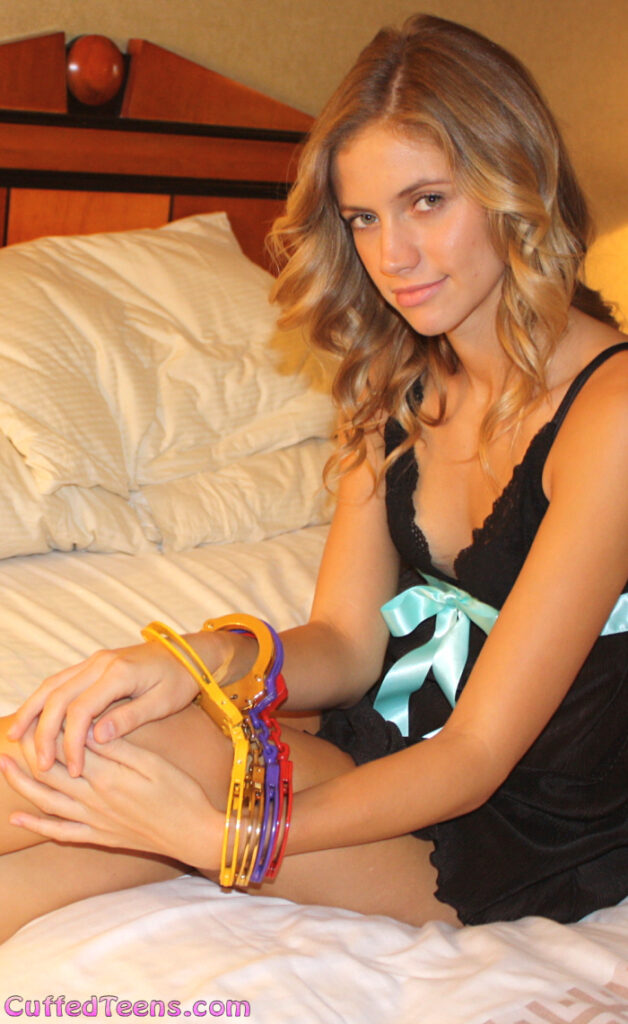 Princess in colored cuffs