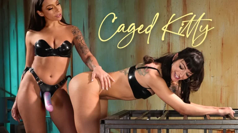 Caged Kitty: April Olsen Anally Dominates Charlie Valentine