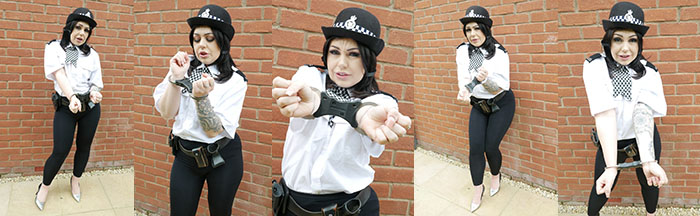 Kacie James – embarrased officer