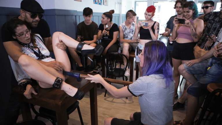 Public Shame Slut Zenda Sexy Disgraced, Tickled, and Fucked by a Crowd